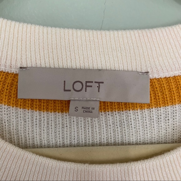 Ann Taylor LOFT Striped Crewneck Knit Sweater Sz S - Picture 9 of 10